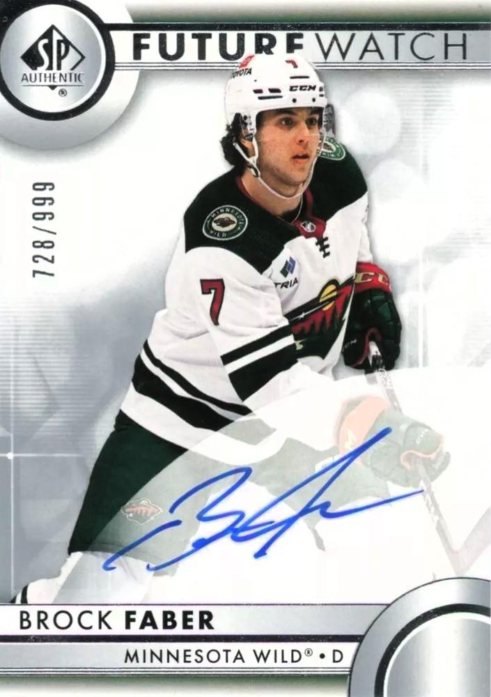 Brock Faber #109 Minnesota Wild | 2023-24 SP Authentic