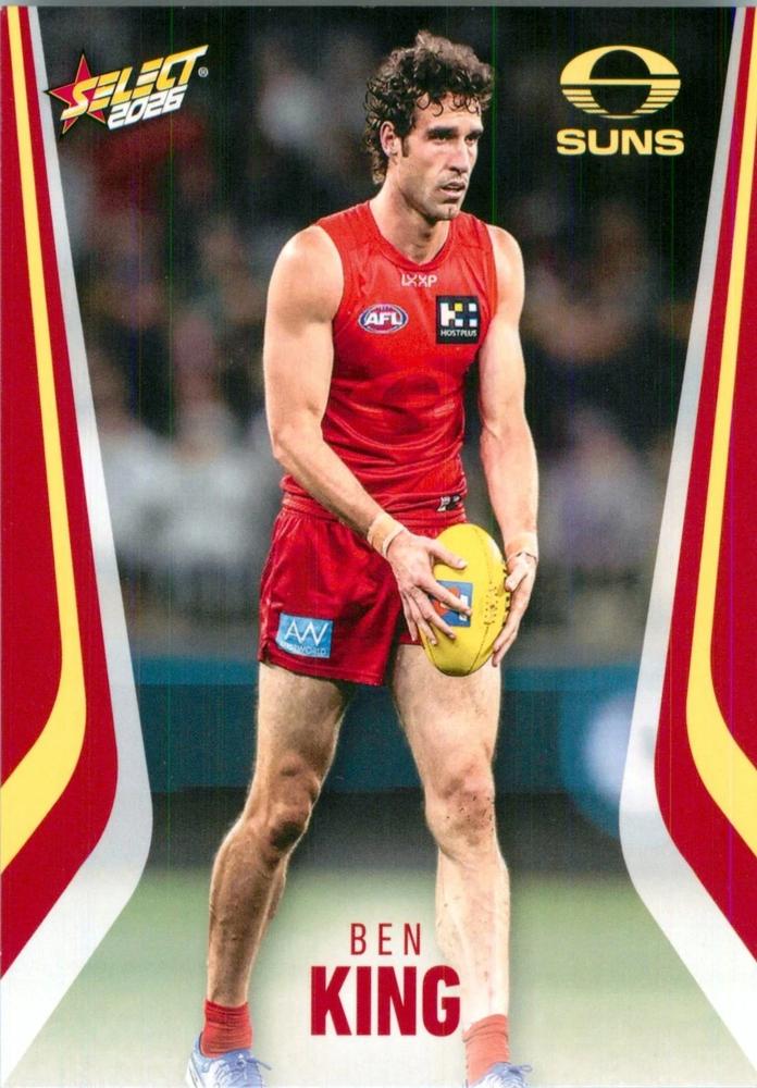 Ben King #109 Gold Coast Suns | 2026 Select AFL Footy Stars