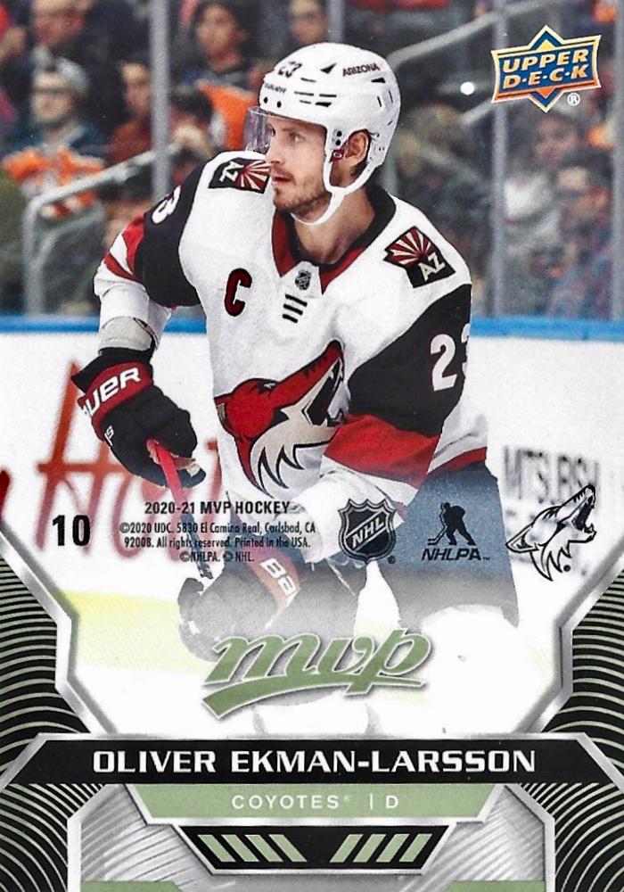 Oliver Ekman-Larsson #10 Arizona Coyotes | 2020-21 Upper Deck MVP Puzzle Backs