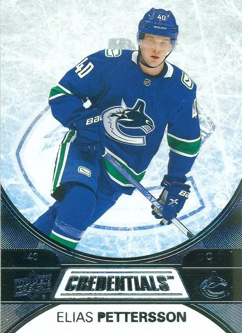 Elias Pettersson #10 Vancouver Canucks | 2021-22 Upper Deck Credentials