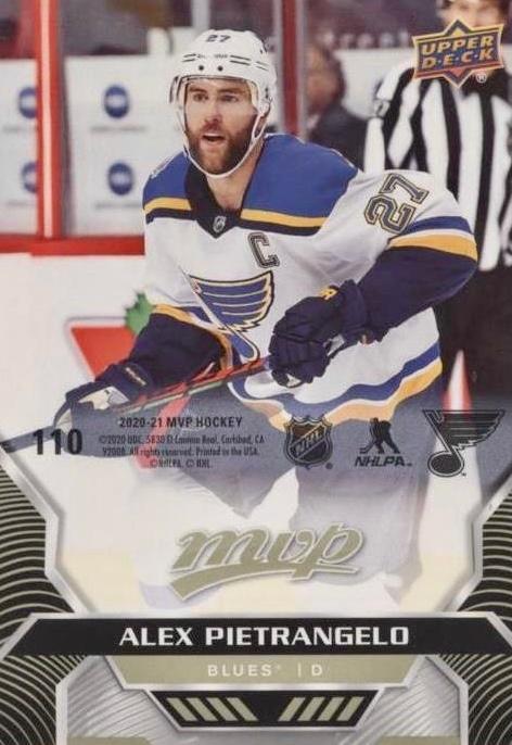 Alex Pietrangelo #110 St. Louis Blues | 2020-21 Upper Deck MVP Puzzle Backs