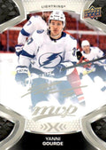Yanni Gourde #110 Tampa Bay Lightning | 2021-22 Upper Deck MVP Silver Script