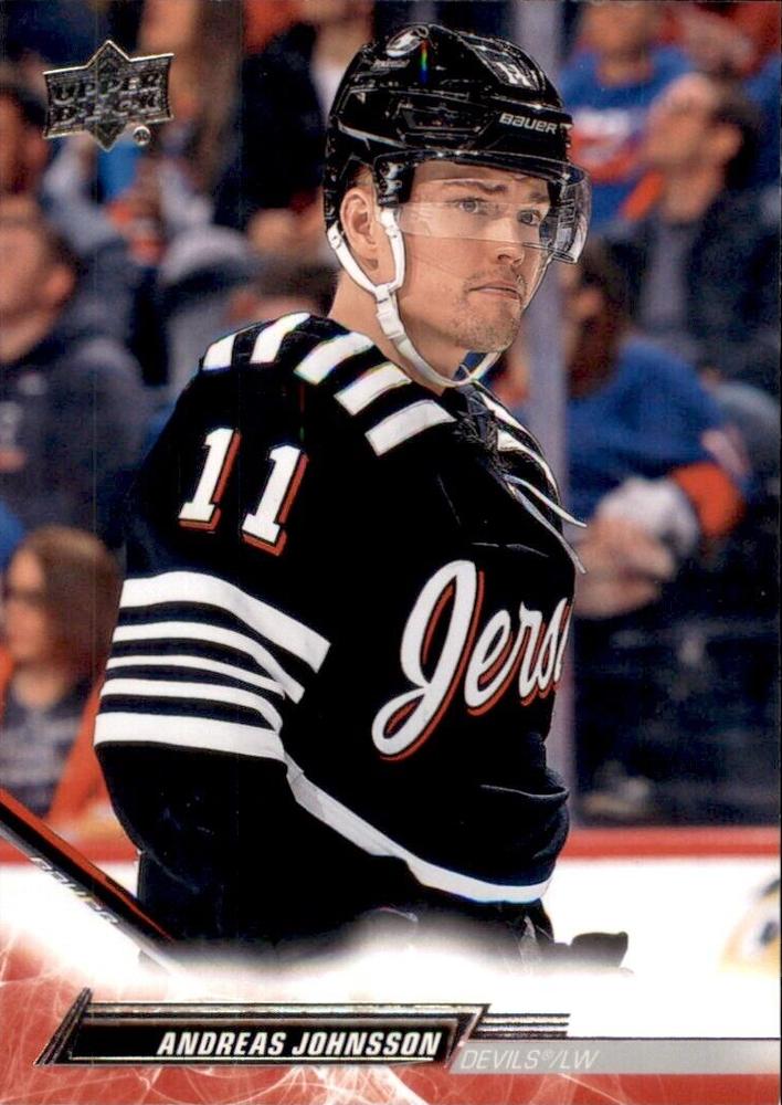 Andreas Johnsson #110 New Jersey Devils | 2022-23 Upper Deck