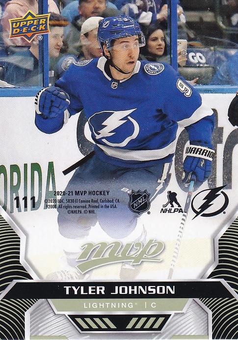 Tyler Johnson #111 Tampa Bay Lightning | 2020-21 Upper Deck MVP Puzzle Backs