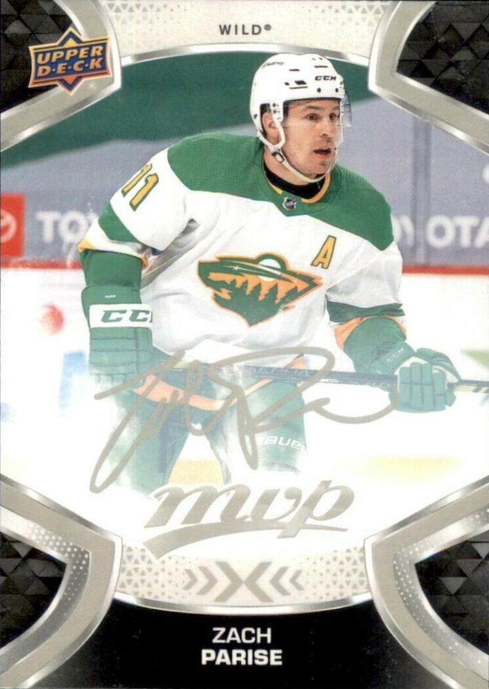 Zach Parise #111 Minnesota Wild | 2021-22 Upper Deck MVP Silver Script