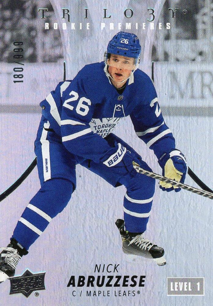 Nick Abruzzese #111 Toronto Maple Leafs | 2022-23 Upper Deck Trilogy