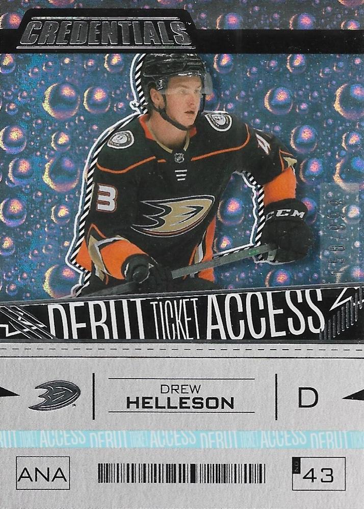 Drew Helleson #111 Anaheim Ducks | 2023-24 Upper Deck Credentials