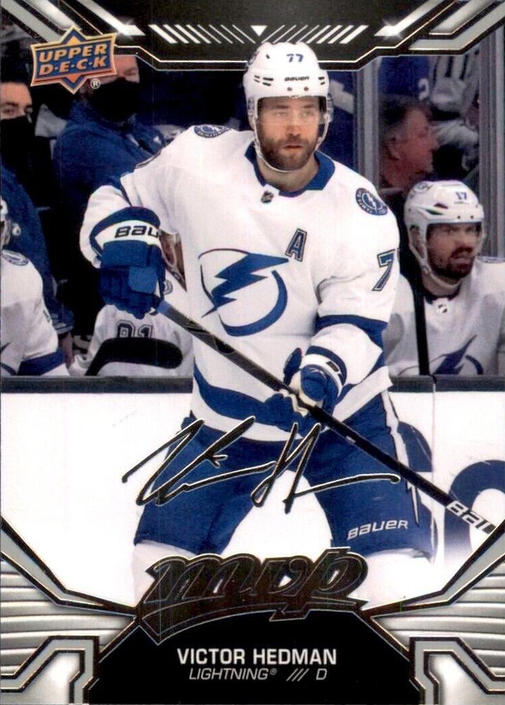 Victor Hedman #112 Tampa Bay Lightning | 2022-23 Upper Deck MVP Silver Script