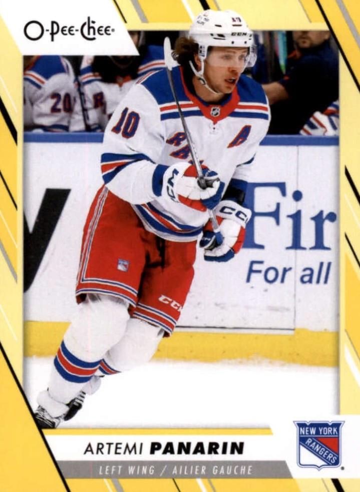 Artemi Panarin #112 New York Rangers | 2023-24 O-Pee-Chee Yellow Border