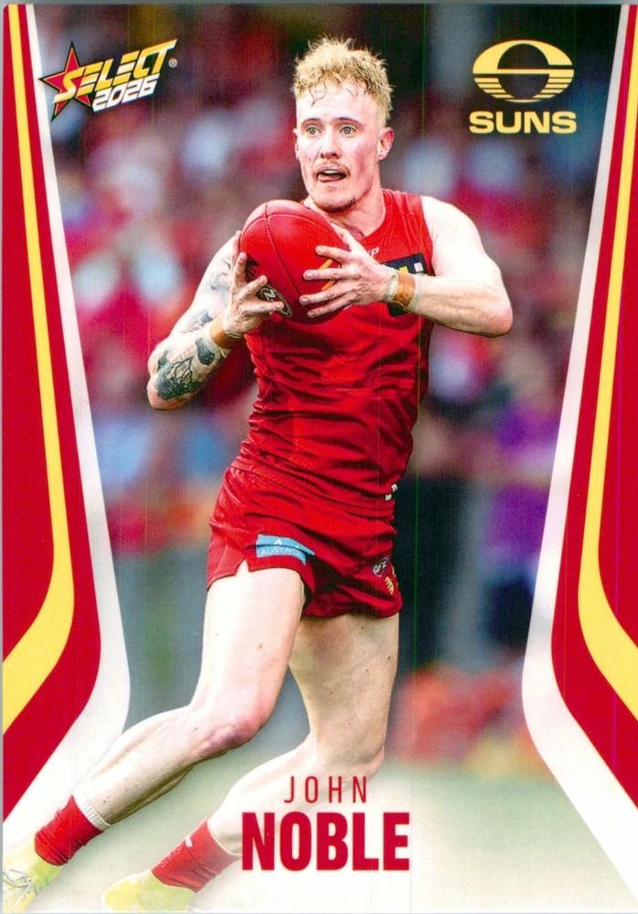 John Noble #112 Gold Coast Suns | 2026 Select AFL Footy Stars