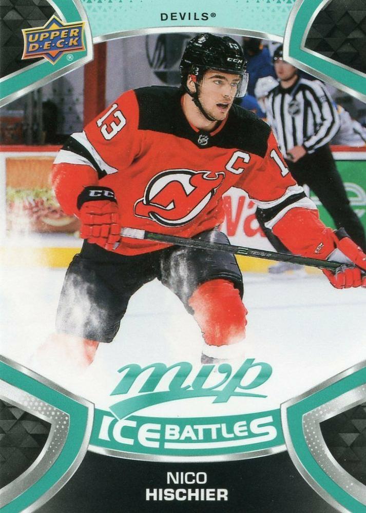 Nico Hischier #113 New Jersey Devils | 2021-22 Upper Deck MVP Ice Battles