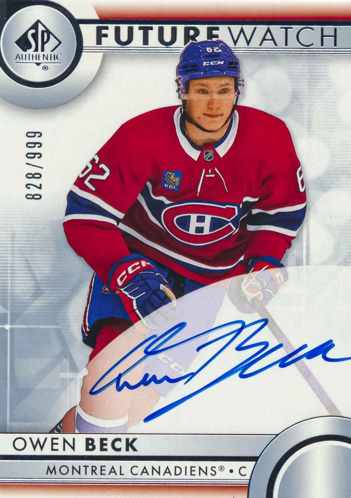 Owen Beck #113 Montreal Canadiens | 2023-24 SP Authentic