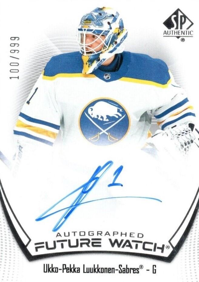 Ukko-Pekka Luukkonen #114 Buffalo Sabres | 2021-22 SP Authentic