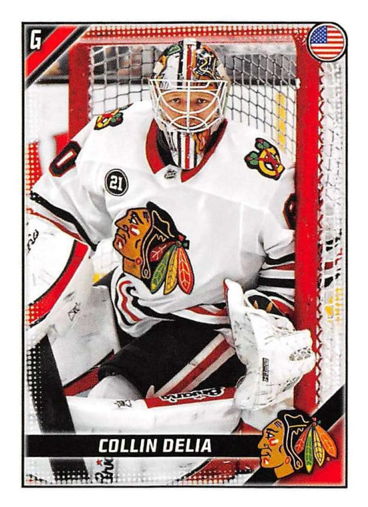 Collin Delia #115 Chicago Blackhawks | 2019-20 Topps NHL Sticker Collection