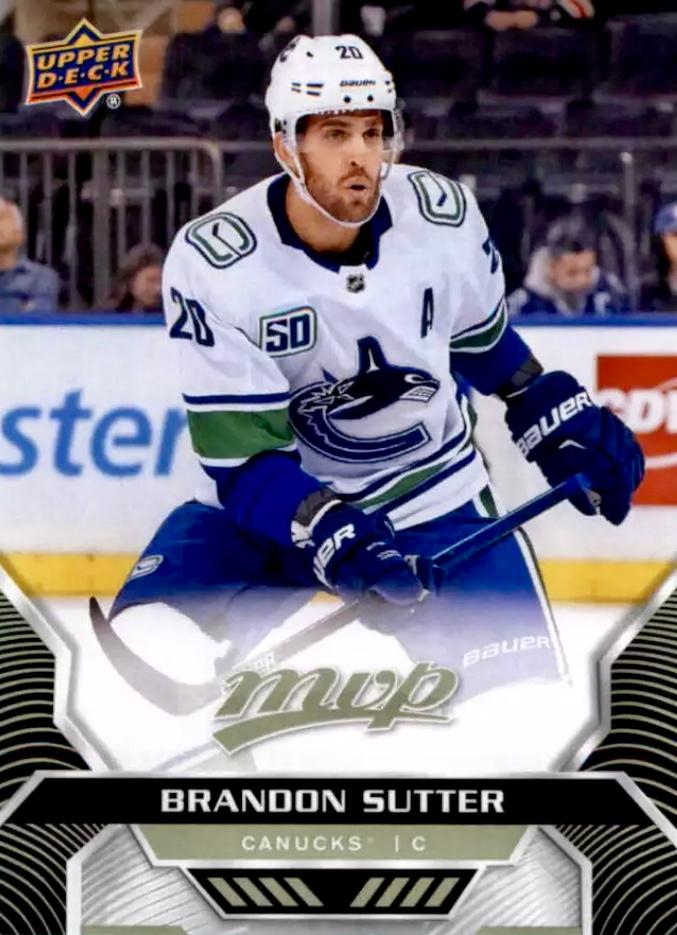 Brandon Sutter #115 Vancouver Canucks | 2020-21 Upper Deck MVP