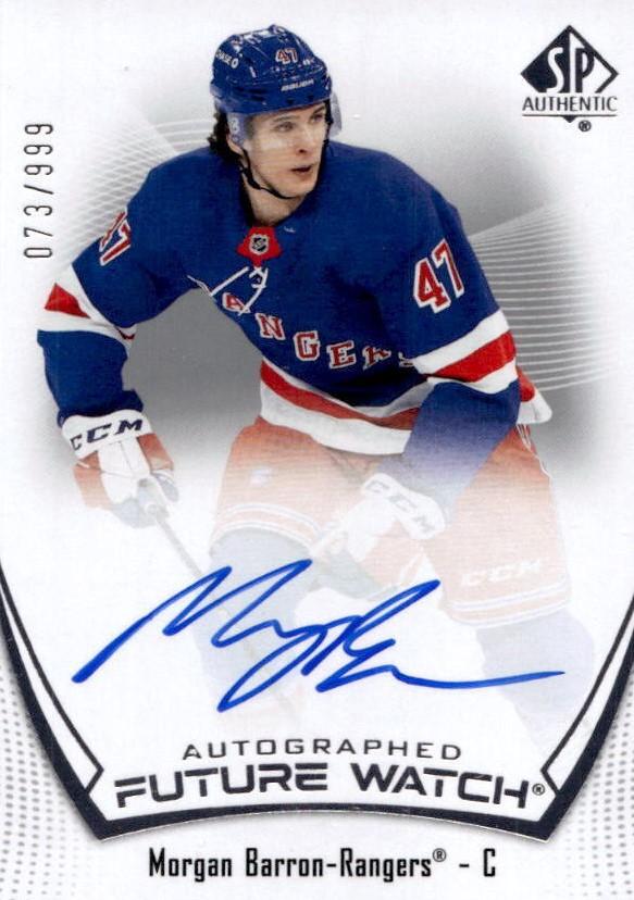 Morgan Barron #115 New York Rangers | 2021-22 SP Authentic