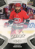 Vincent Trocheck #116 Carolina Hurricanes | 2021-22 Upper Deck MVP Silver Script