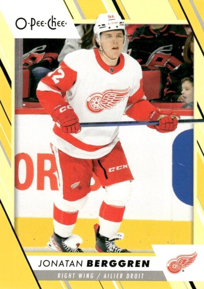 Jonatan Berggren #116 Detroit Red Wings | 2023-24 O-Pee-Chee Yellow Border