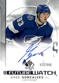 Gage Goncalves #116 Tampa Bay Lightning | 2024-25 SP Authentic