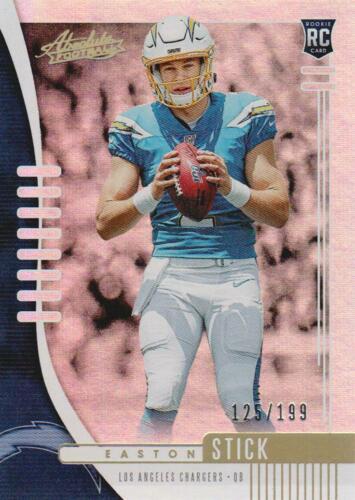 Easton Stick #117 Los Angeles Chargers | 2019 Panini Absolute |  | NFL Football