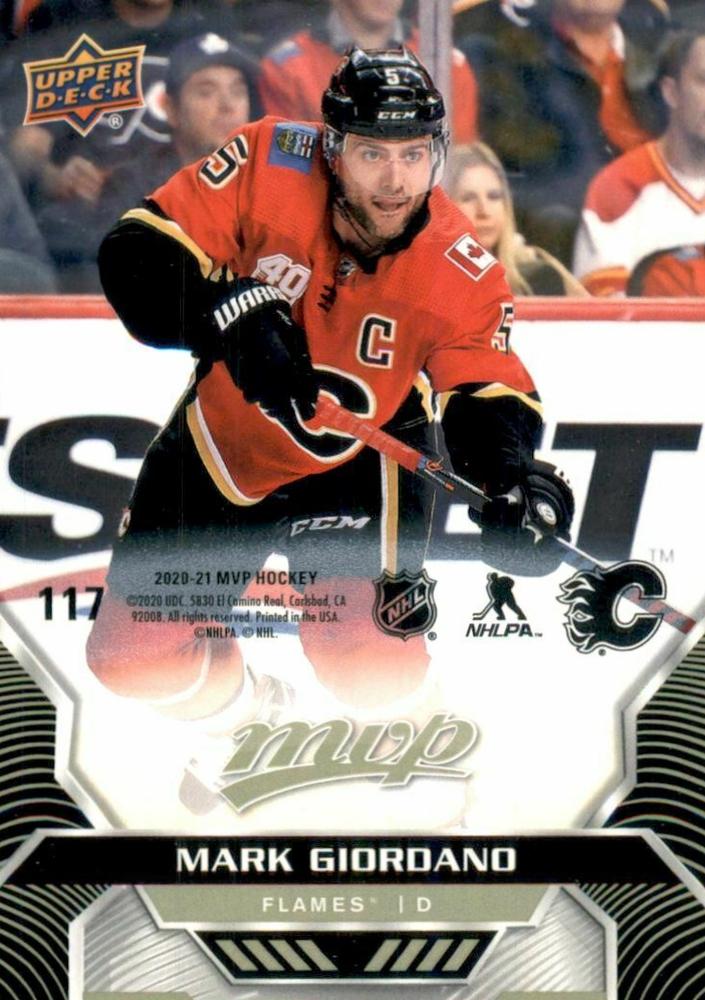 Mark Giordano #117 Calgary Flames | 2020-21 Upper Deck MVP Puzzle Backs