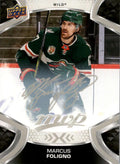 Marcus Foligno #117 Minnesota Wild | 2021-22 Upper Deck MVP Silver Script