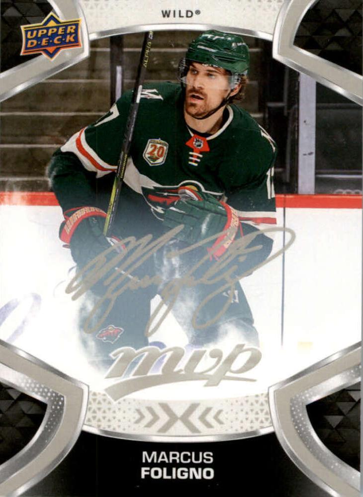 Marcus Foligno #117 Minnesota Wild | 2021-22 Upper Deck MVP Silver Script