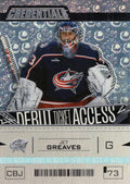 Jet Greaves #117 Columbus Blue Jackets | 2023-24 Upper Deck Credentials