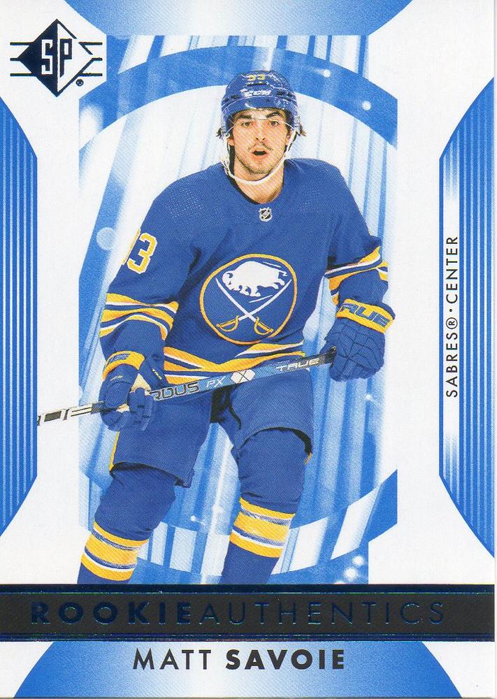 Matt Savoie #117 Buffalo Sabres Rookie Authentics | 2023-24 SP Blue