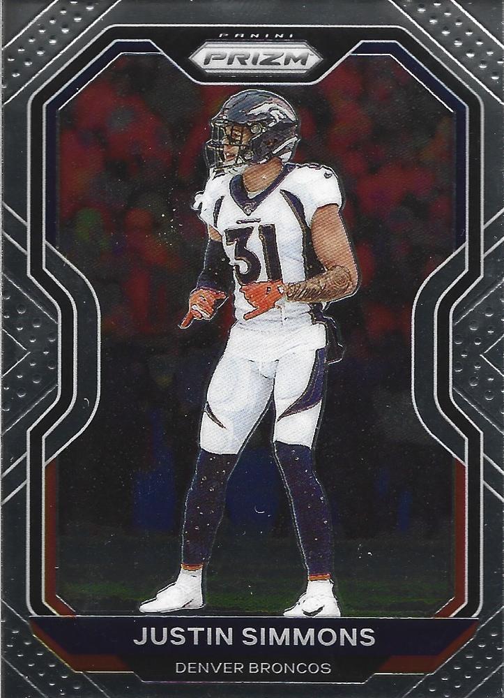Justin Simmons #118 Denver Broncos | 2020 Panini Prizm | NFL Football