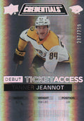 Tanner Jeannot #118 Nashville Predators | 2021-22 Upper Deck Credentials