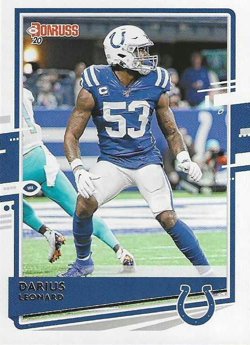 Darius Leonard #119 Indianapolis Colts (Blue jersey) | 2020 Panini Donruss | NFL Football