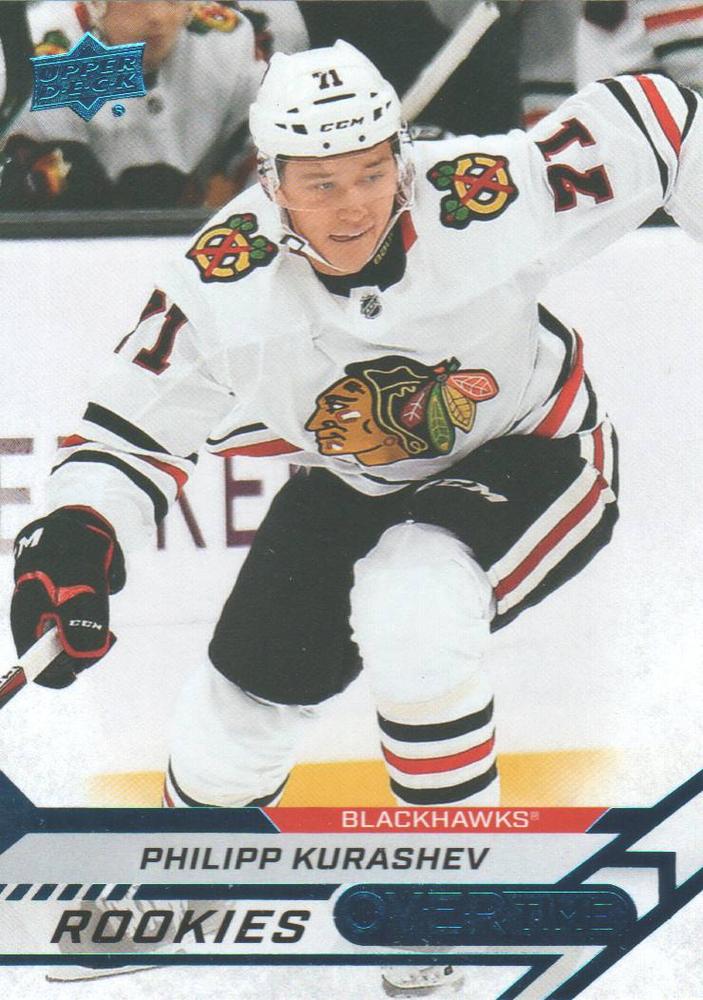 Philipp Kurashev #119 Chicago Blackhawks | 2020-21 Upper Deck Overtime Blue Foil