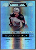 Yegor Chinakhov #119 Columbus Blue Jackets | 2021-22 Upper Deck Credentials