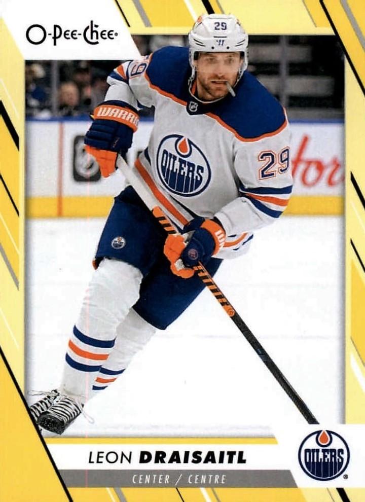 Leon Draisaitl #11 Edmonton Oilers | 2023-24 O-Pee-Chee Yellow Border