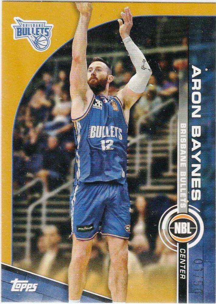 Aron Baynes #11 Brisbane Bullets | 2023-24 Topps NBL - Gold Parallel
