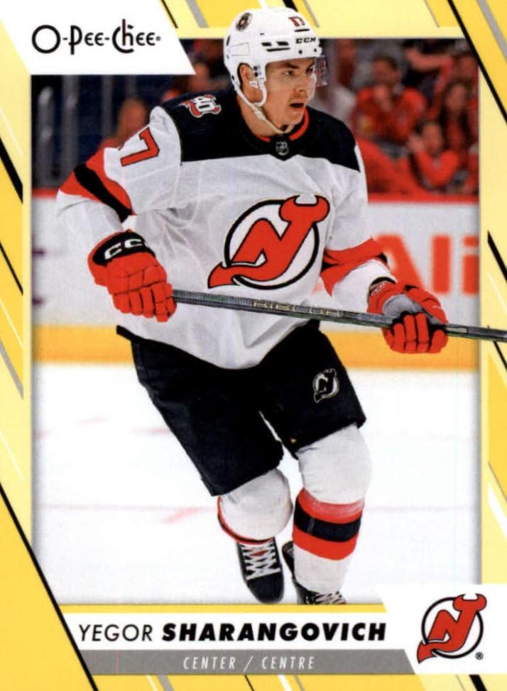Yegor Sharangovich #120 New Jersey Devils | 2023-24 O-Pee-Chee Yellow Border