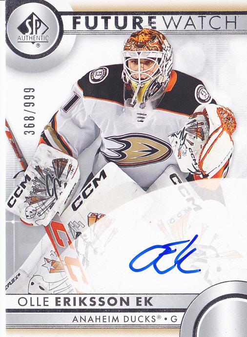 Olle Eriksson Ek #120 Anaheim Ducks | 2023-24 SP Authentic