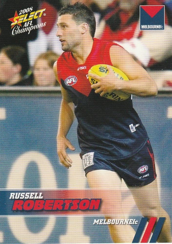 Russell Robertson #121 Melbourne Demons | 2008 Select AFL Champions
