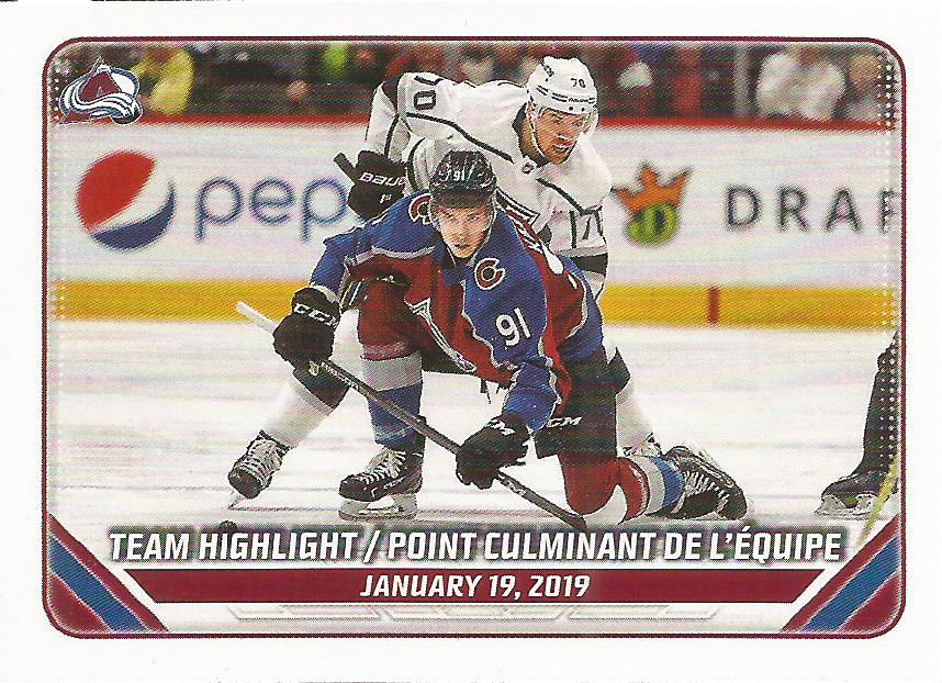 2018/19 Team Highlight #121 | 2019-20 Topps NHL Sticker Collection