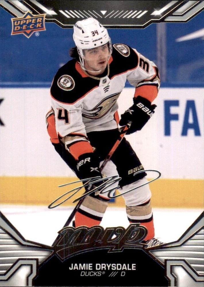 Jamie Drysdale #121 Anaheim Ducks | 2022-23 Upper Deck MVP Silver Script