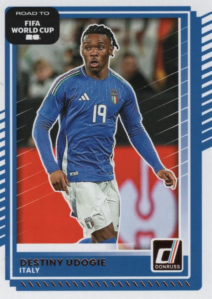 Destiny Udogie #121 Italy | 2025-26 Donruss Road to FIFA World Cup