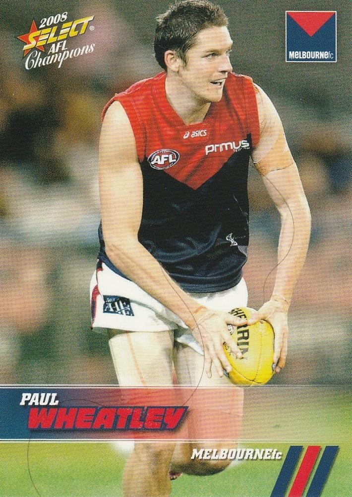 Paul Wheatley #122 Melbourne Demons | 2008 Select AFL Champions
