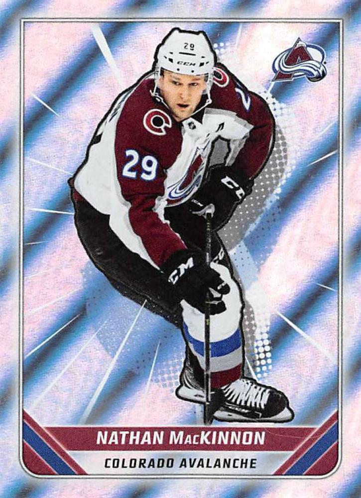 Nathan MacKinnon FOIL #122 | 2019-20 Topps NHL Sticker Collection