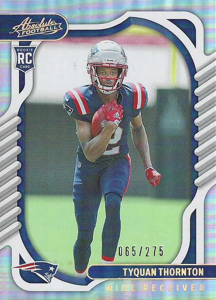 Tyquan Thornton #122 New England Patriots | 2022 Panini Absolute | NFL Football