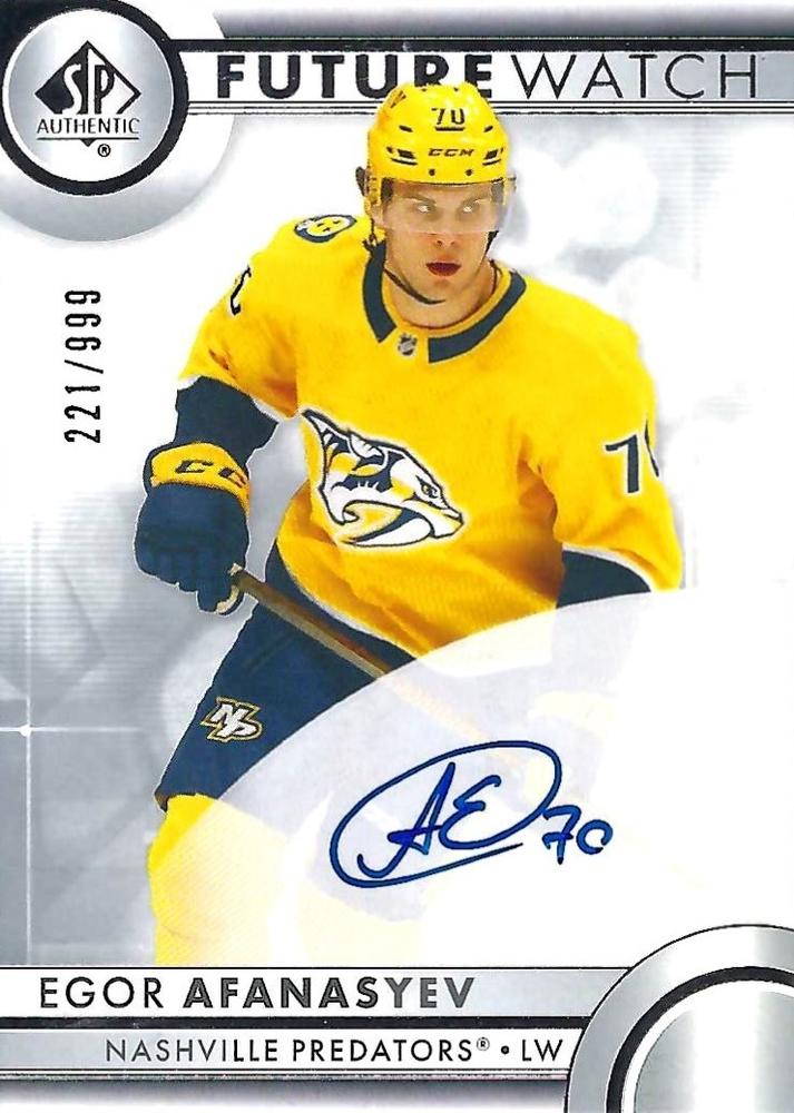 Egor Afanasyev #122 Nashville Predators | 2023-24 SP Authentic