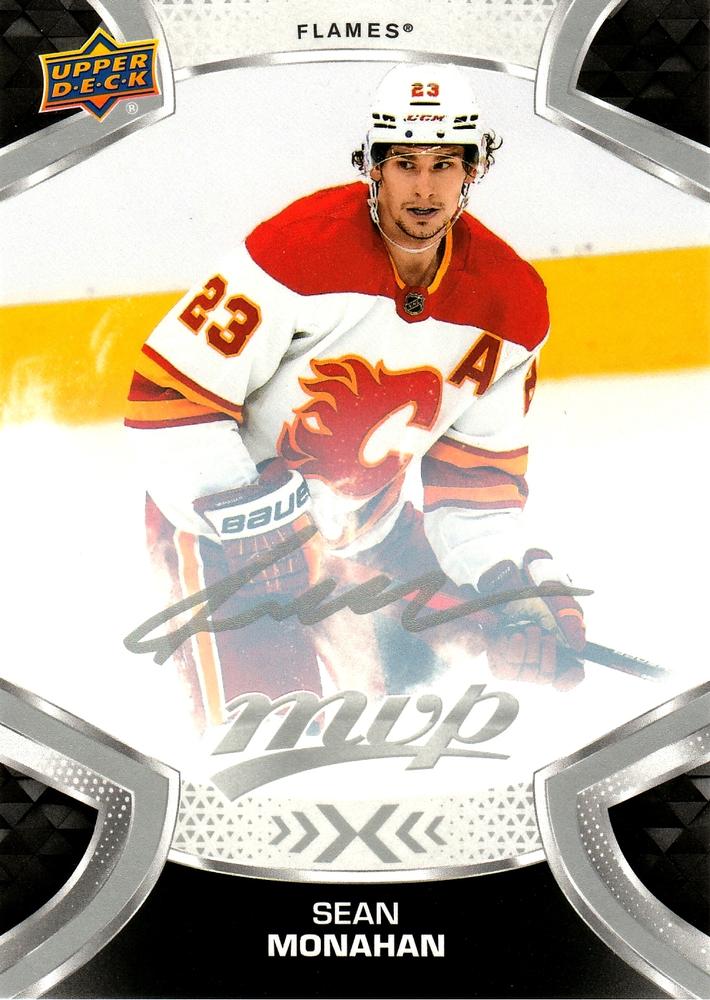 Sean Monahan #123 Calgary Flames | 2021-22 Upper Deck MVP Silver Script
