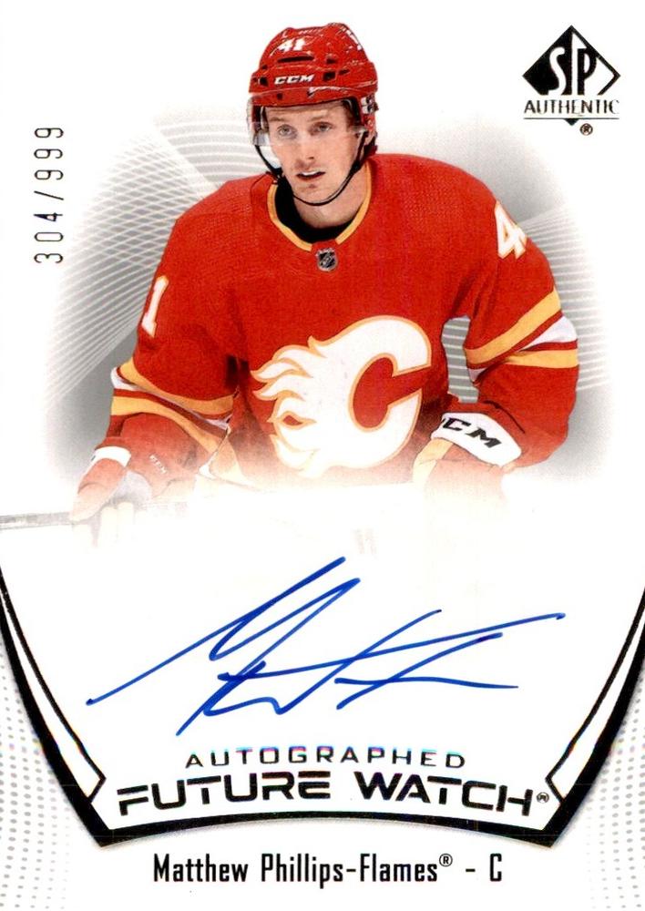 Matthew Phillips #123 Calgary Flames | 2021-22 SP Authentic