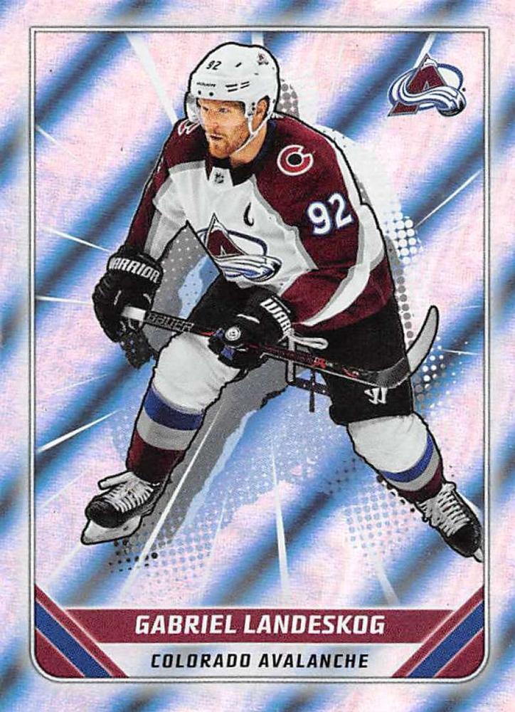 Gabriel Landeskog FOIL #124 | 2019-20 Topps NHL Sticker Collection