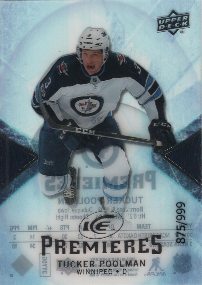 Tucker Poolman #126 Winnipeg Jets | 2017-18 Upper Deck Ice